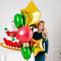 Охапка из воздушных шаров "Зимняя сказка"