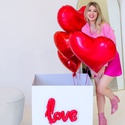 Коробка сюрприз із повітряними кулями "Love"