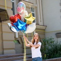 Охапка воздушных шаров С Днем Рождения