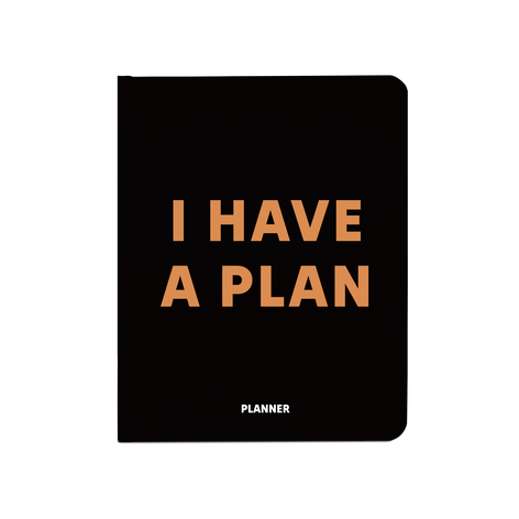 Планер "I have a plan", черный