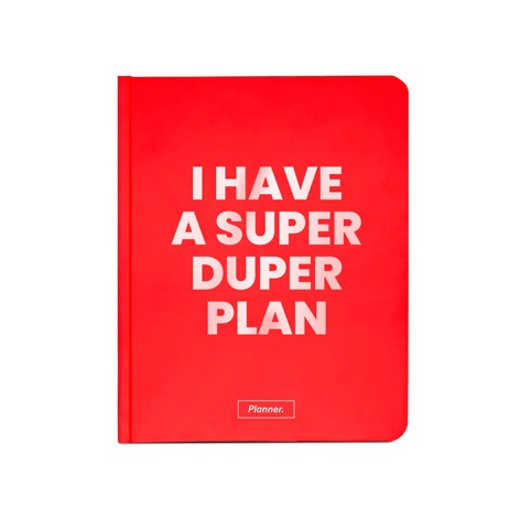 Планер "I have a plan", красный