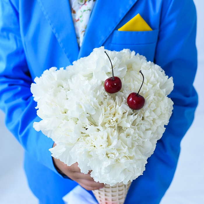 Flowers Ice Cream "Ванильное с вишней"