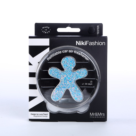 Ароматизатор в машину человечек Mr&Mrs NIKI FASHION Portofino - Glitter-Turquoise