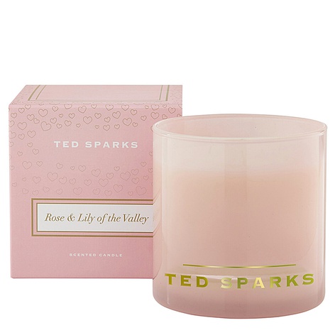 Ароматическая свеча Ted Sparks Роза & Ландыш