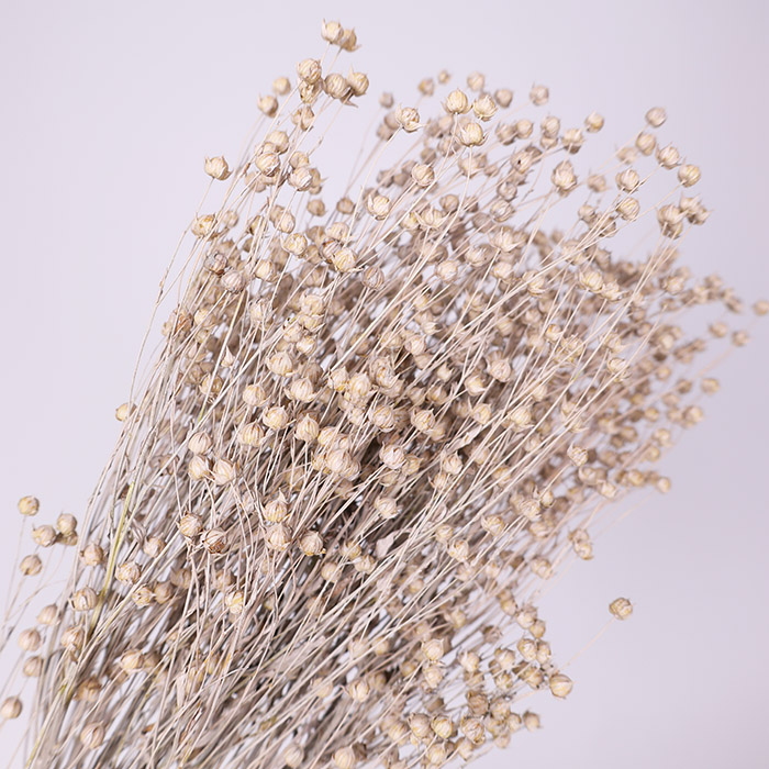 Лен крашеный, белый