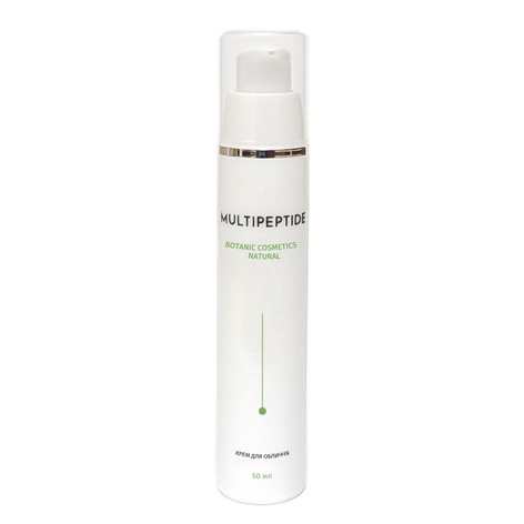 Крем для обличчя 50 мл Multipeptide botanic cosmetics natural – пептидна косметика