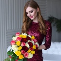 Букет микс из 35 роз 4 сортов
