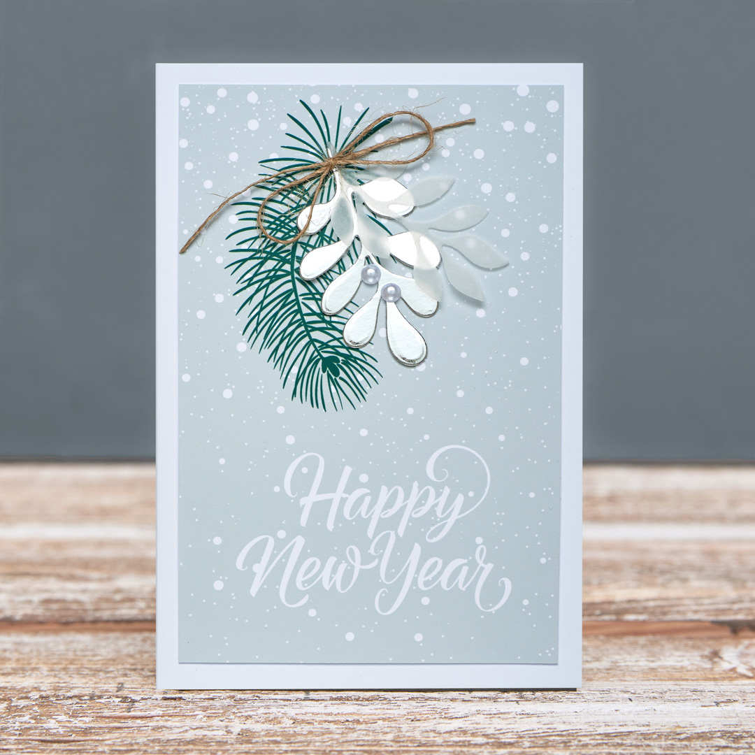 Открытка с конвертом "Happy New Year"