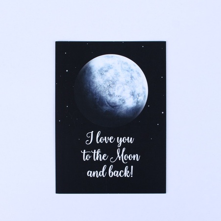 Листівка Love you міні
