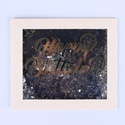 Открытка прозрачная с сыпучим блеском "Happy Birthday"