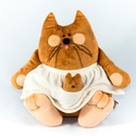 Мягкая игрушка кот с котенком