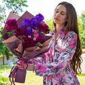 Букет с пионами "Краски лета"