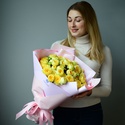 19 пионовидных роз Пиони Баблз