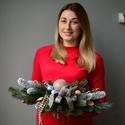 Новогодняя композиция из искусственной хвои "Украшение стола"