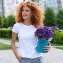 Квіти в коробці "Фіолетова статиця"