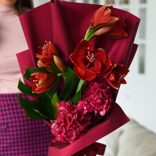 Букет "Благородное бордо"