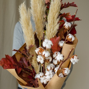 Букет из хлопка "Дары осени"