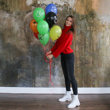 Оберемок повітряних куль "Смайлики"