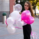 Охапка воздушных шаров "Розовые мечты"