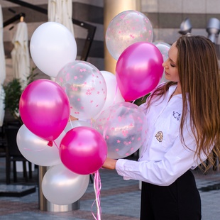 Охапка воздушных шаров "Розовые мечты"