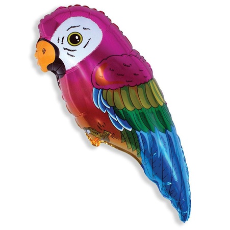 Фольгированный воздушный шар Попугай