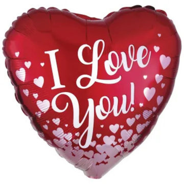 Фольгированный воздушный шар сердце "Люблю тебя"