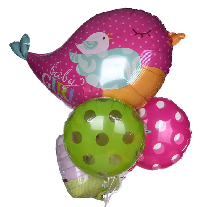 Охапка воздушных шаров Для девочки