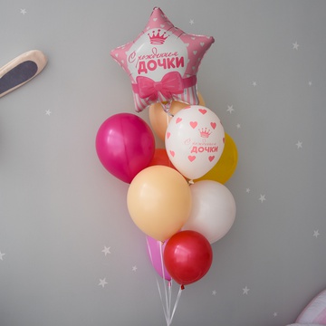 Оберемок повітряних куль на народження доньки