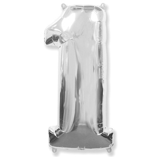 Фольгированный воздушный шар цифра Один