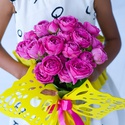Букет з троянд Місті Баблс в упаковці Метелик