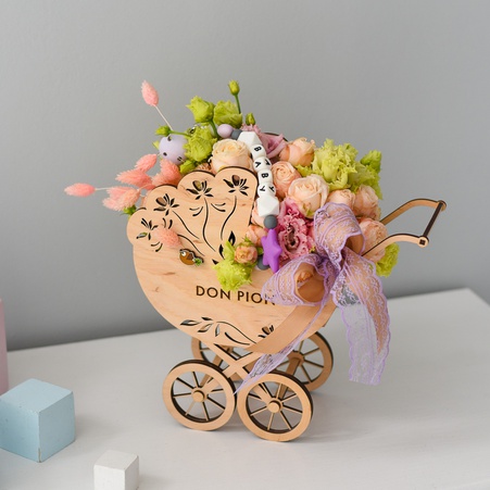 Цветы в коляске Baby
