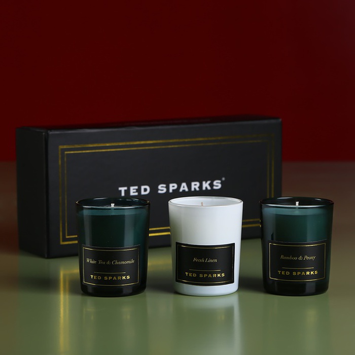 Подарунковий набір "3 міні свічки" - Ted Sparks