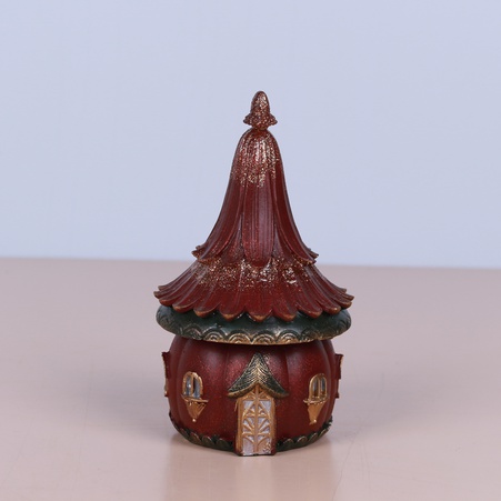 Новорічна статуетка "Квітковий будинок", S
