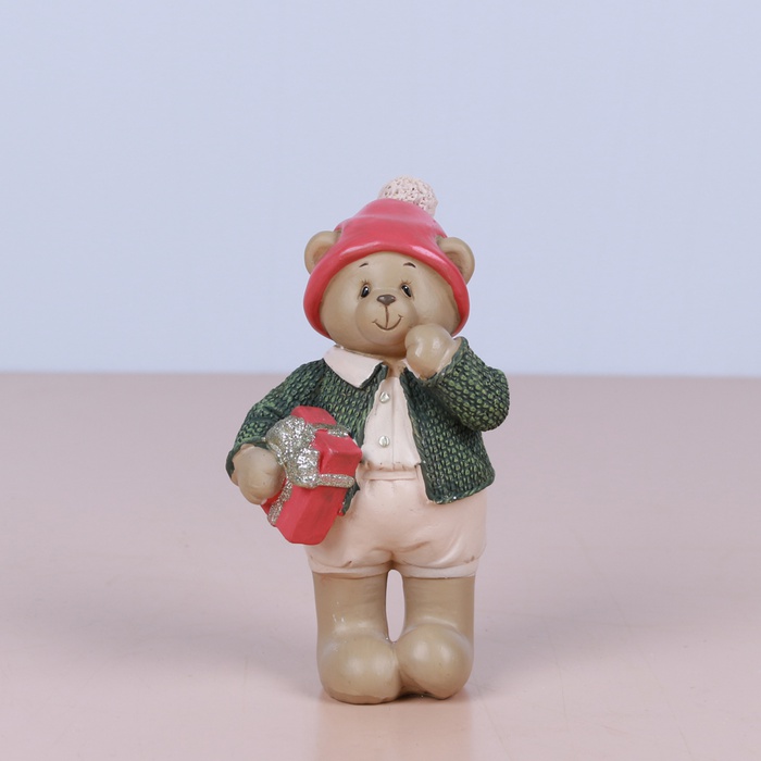 Новорічна статуетка "Ведмедик" в асортименті