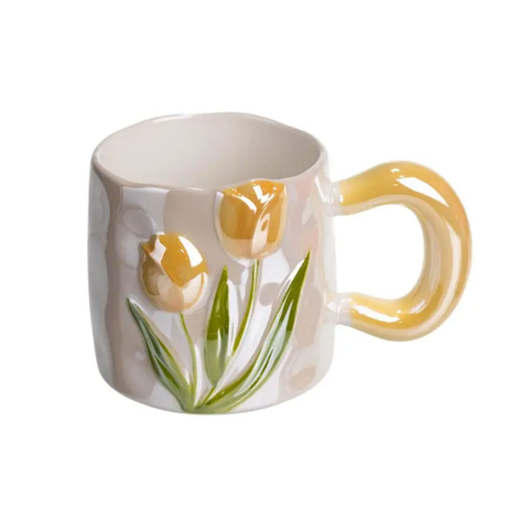 Чашка Нежный тюльпан, оранжевый