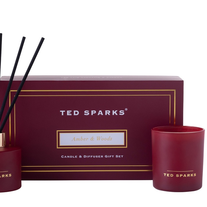 Подарунковий ароматизований набір "Амбра & Дерево" - Ted Sparks