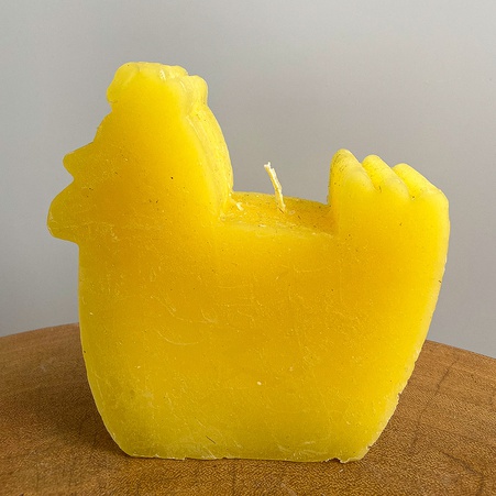 Свеча курочка желтая