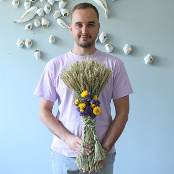 Букет із натуральних сухоцвітів