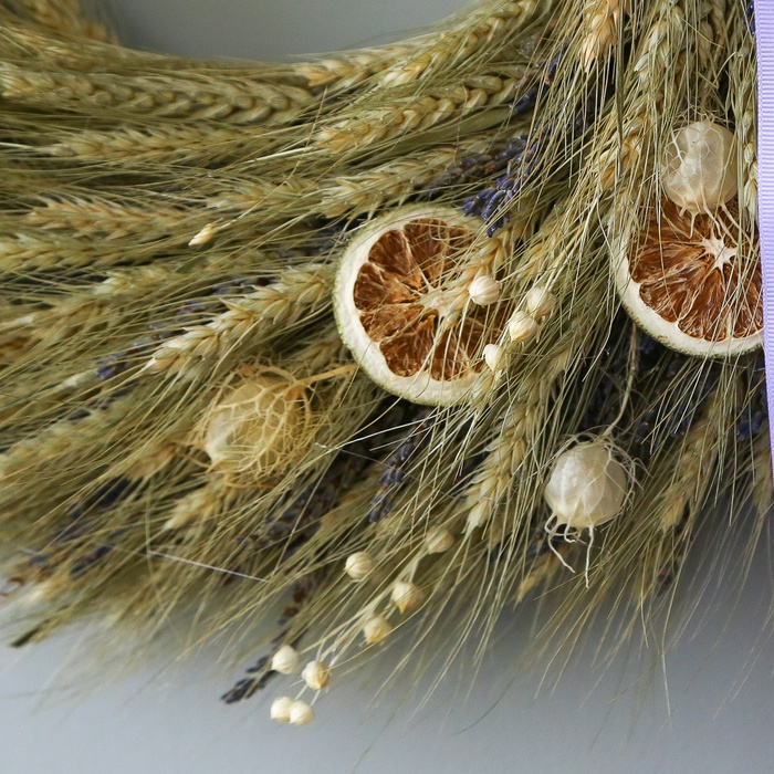 Интерьерный венок "Пшеничное спокойствие"