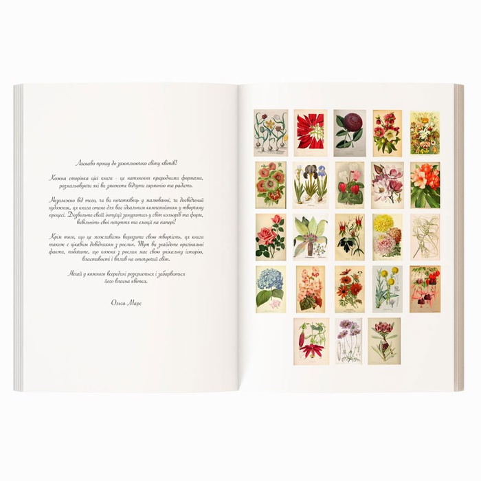 Книга-раскраска "Квіти"