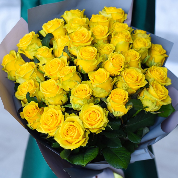 Букет 35 жовтих троянд Пенні Лейн