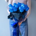 Букет 15 синих роз Роял Блу