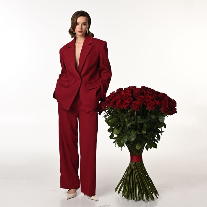 Букет 101 троянда Експлорер