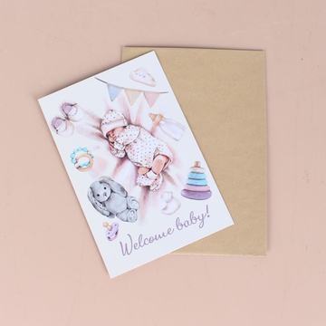 Открытка "Welcome baby"