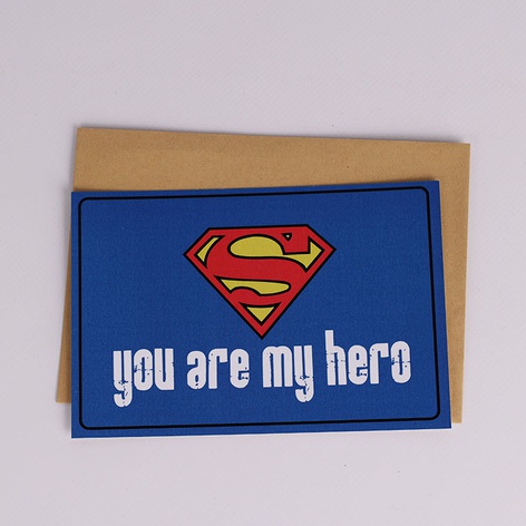 Открытка "You are my hero"