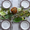 Подарочный набор керамической посуды "Зеленые краски"