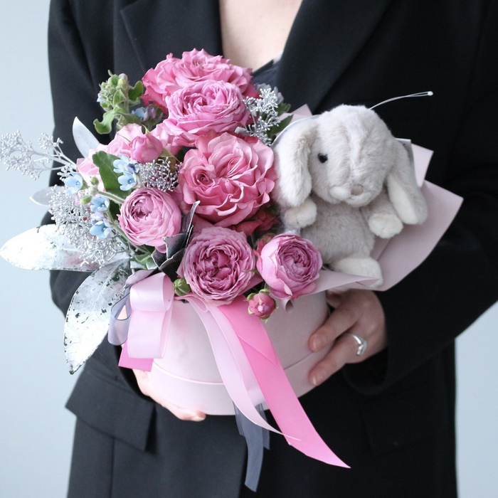 Подарочный набор с розой "Для настоящей девочки"