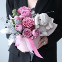 Подарочный набор с розой "Для настоящей девочки"
