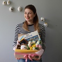 Подарочный набор с цветами и сладостями "Украина"