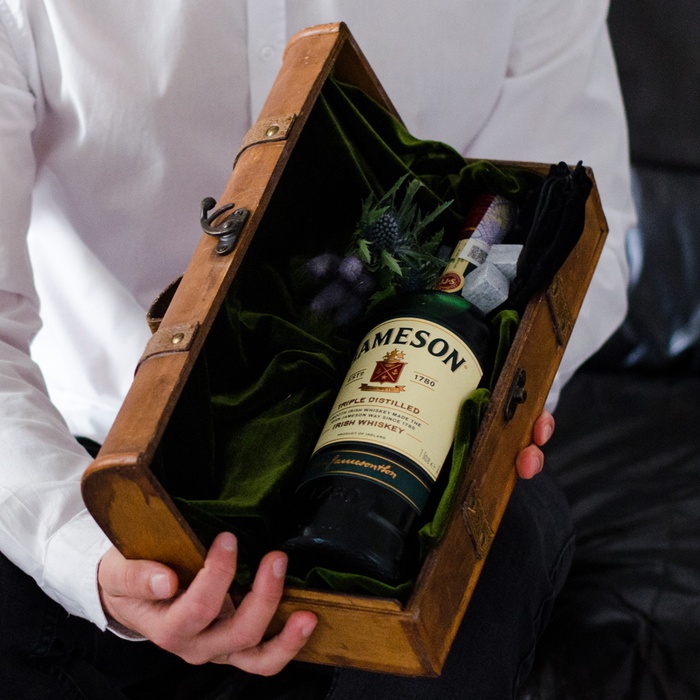 Мужской подарочный набор "Виски в чемодане"